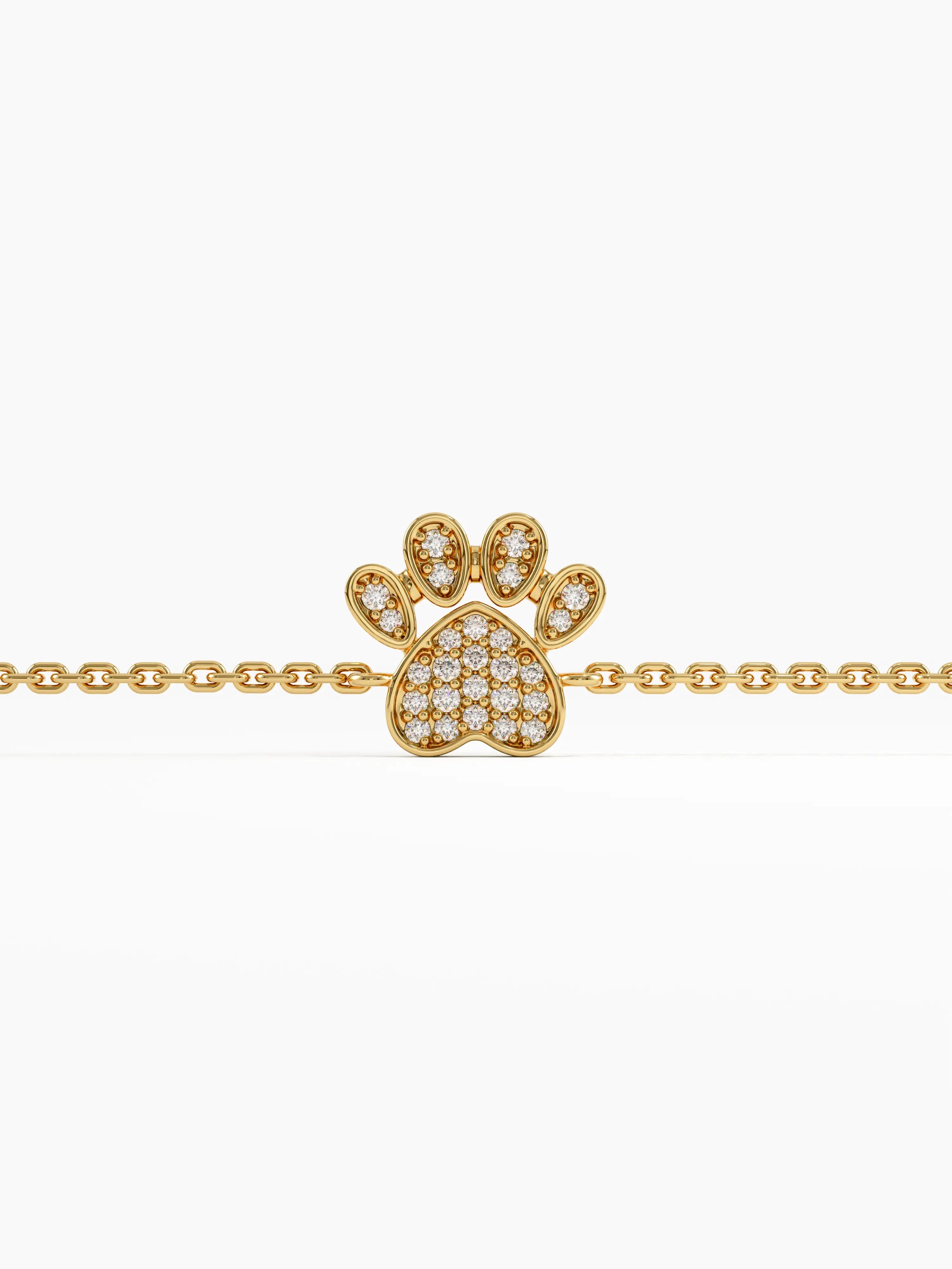 Paw Bracelet, solid gold bracelet, view 4 | DiaFifth