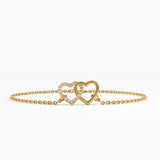 Interlocked Heart Bracelet