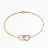 Interlocked Heart Bracelet