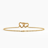 Interlocked Heart Bracelet