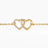Interlocked Heart Bracelet