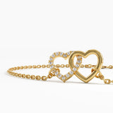 Interlocked Heart Bracelet
