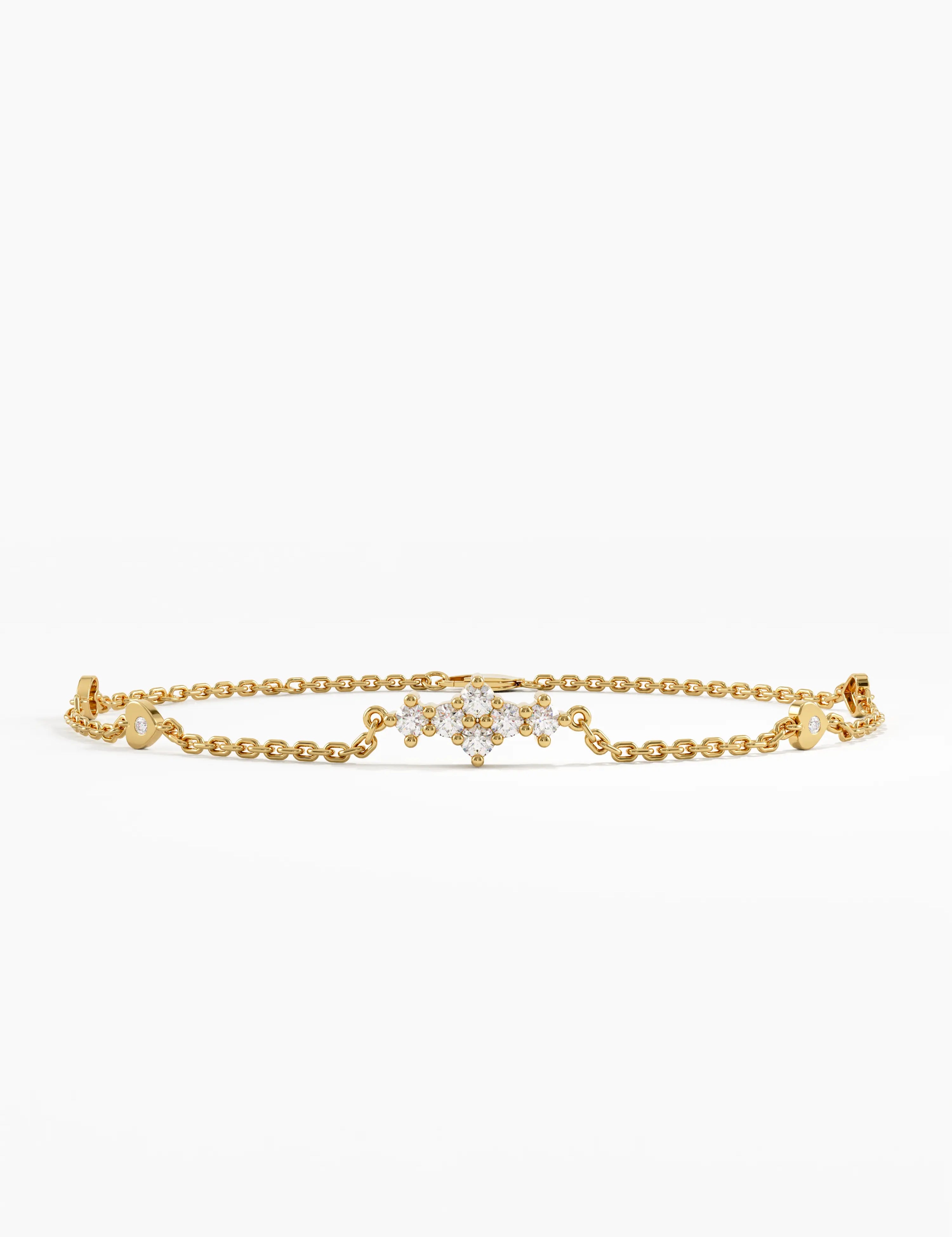 Tiny Hearts Bracelet in 10K