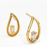 Marquise Vermeil Earrings