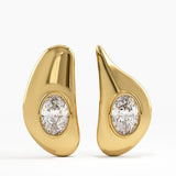 Bezel Vermeil Earrings