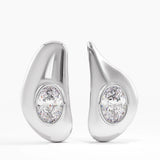 Bezel Vermeil Earrings