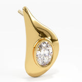 Bezel Vermeil Earrings