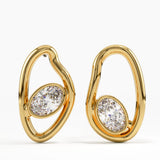 Abstract Vermeil Earrings