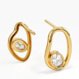 Abstract Vermeil Earrings