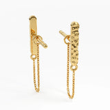 Dangle Chain Vermeil Earrings