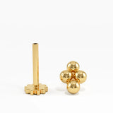 Dot Piercing, solid gold earrings | DiaFifth
