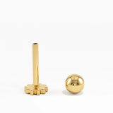 Ball Piercing, solid gold earrings | DiaFifth