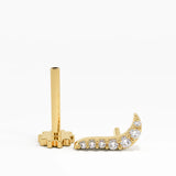Line Piercing, solid gold earrings | DiaFifth