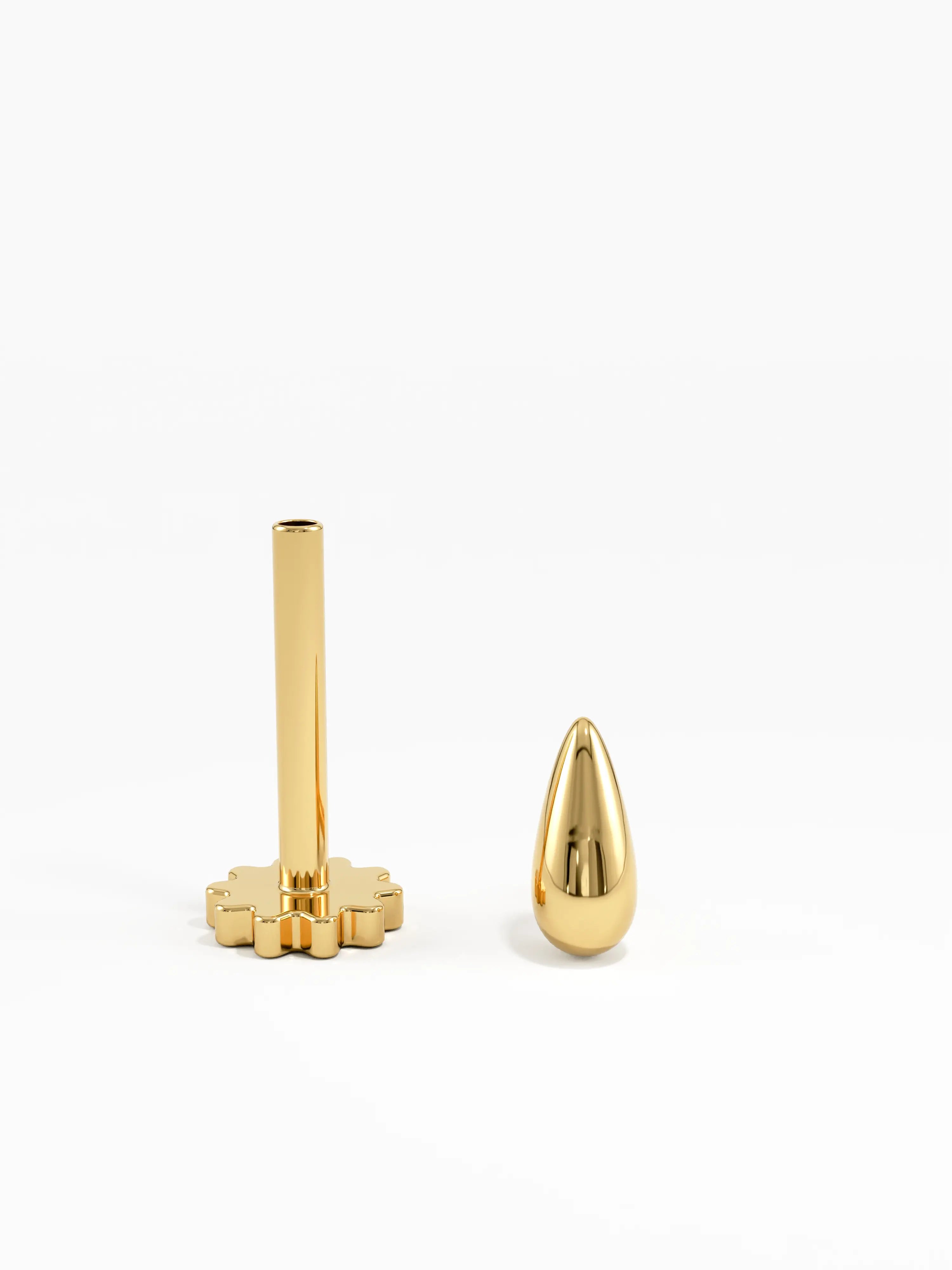 Drop Piercing, solid gold earrings | DiaFifth