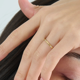 Slim Wedding Ring, solid gold ring, view 6 | DiaFifth