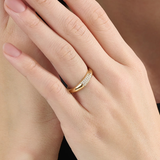 Pave Dome Ring, solid gold ring, view 6 | DiaFifth