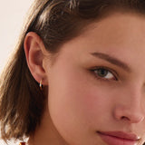 Baguette Stud Earrings, solid gold earrings, view 5 | DiaFifth