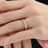 Pave Dome Ring, solid gold ring, view 3 | DiaFifth