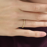 Half Eternity Wedding Ring, solid gold ring, view 3 | DiaFifth