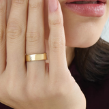 Lab Diamond Wavy Wedding Band, solid gold ring, view 6 | DiaFifth