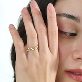 Laurel Leaf Wedding Ring, solid gold ring, view 6 | DiaFifth