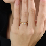 Marquise Engagement Ring, solid gold ring, view 6 | DiaFifth