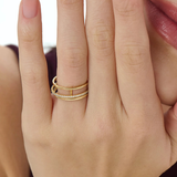 Pave Fidget Ring, solid gold ring, view 6 | DiaFifth