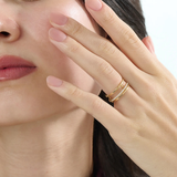 Pave Fidget Ring, solid gold ring, view 3 | DiaFifth