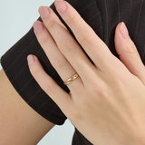 Pave Ruby Wedding Band, solid gold ring, view 6 | DiaFifth