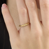 Rhombus Star Signet Ring, solid gold ring, view 6 | DiaFifth