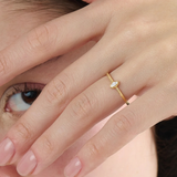 Marquise Solitaire Ring, solid gold ring, view 3 | DiaFifth
