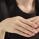 Solo Curve Ring, solid gold ring, view 6 | DiaFifth