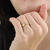 Starburst Wedding Band, solid gold ring, view 6 | DiaFifth
