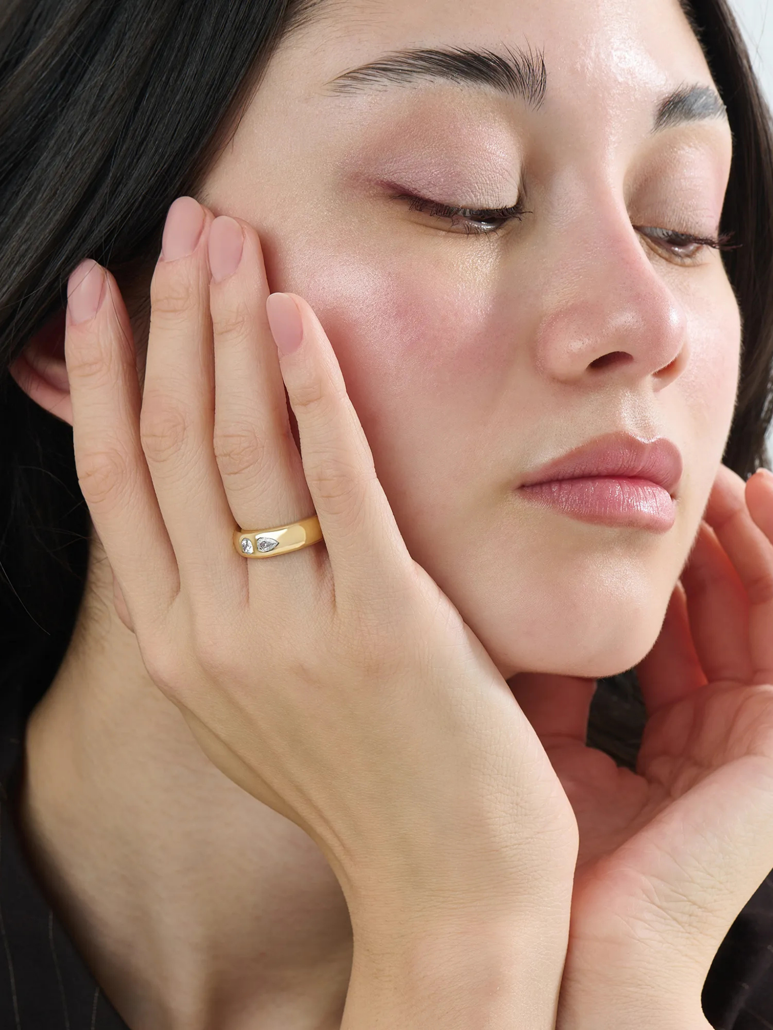 Toi et Moi Dome Ring, solid gold ring, view 6 | DiaFifth
