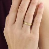Vintage Milgrain Wedding Band, solid gold ring, view 6 | DiaFifth