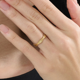 Vintage Wedding Band, solid gold ring, view 3 | DiaFifth