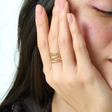 Wire Statement Ring, solid gold ring, view 6 | DiaFifth