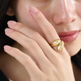 Wrap Around Statement Ring, solid gold ring, view 3 | DiaFifth